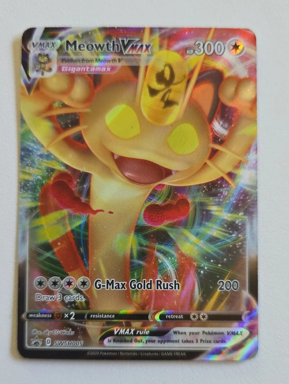 Pokemon Meowth Trading Cards - Alolan, Team Rocket's, Galarian, Vmax